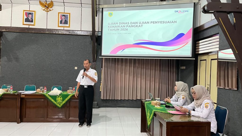 PENGARAHAN DAN PEMBAGIAN KARTU PESERTA UJIAN DINAS DAN UJIAN PENYESUAIAN KENAIKAN PANGKAT TAHUN 2026